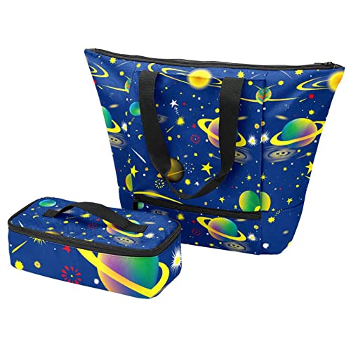 Sac fourre-tout étoiles et boîte à déjeuner pour pique-nique et école