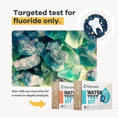 Image of Tap Score Fluoride in Water Test Kit | Well or City | Full Report | EPA Certified Drinking Water Labs | #1 Best Home Water Test 2021-24 NYT Wirecutter | 100% Unbiased