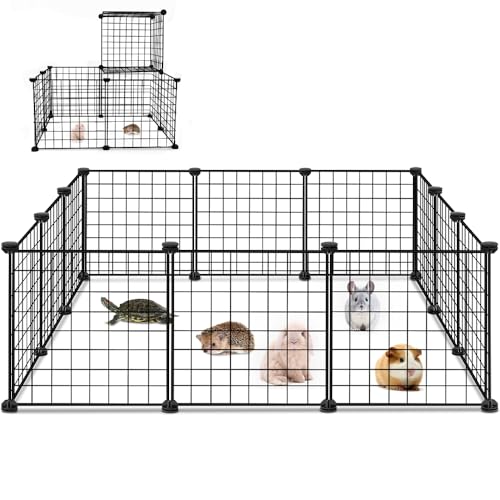 Cercado Pet, 12 Modulos Cercadinho Pet, Área de uso 111 * 111cm, Cerca para Cachorros, Animal de Peq