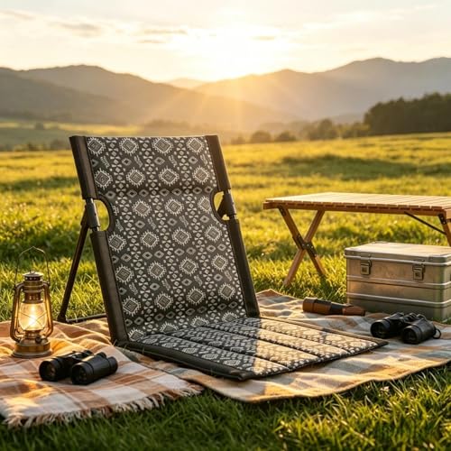 Chaise longue extérieure pliable et réglable au style rétro unique
