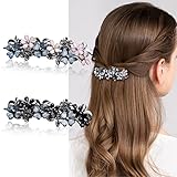El paquete incluye: estas elegantes pinzas para el cabello están en 2 estilos vintage diferentes con cristal gris y azul y un diseño de ópalo que las hace exquisitas y atractivas, y la forma de la flor agrega encanto a tu peinado. Hermoso para ocasiones elegantes o ropa formal.