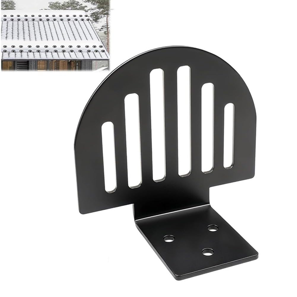 Protectores de nieve de techo de metal, sistema de retención de nieve, dispositivo antideslizante, evita la acumulación de nieve, diseño en forma de abanico, resistente al óxido, paquete
