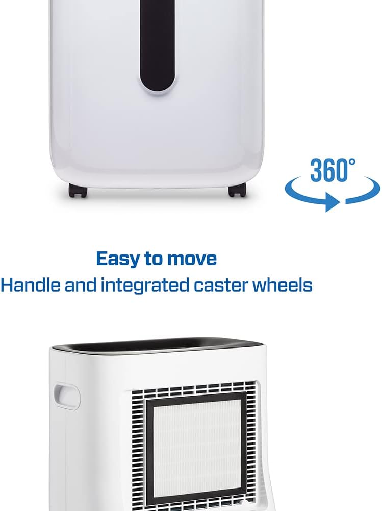 Clean Air Optima CA-705 Smart with caster wheels and handle
