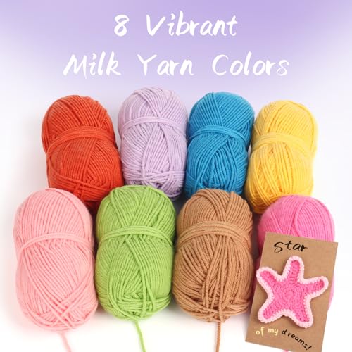 Image of Katech Crochet Kit for Beginners Adults & Kids - Greeting Card Beginner Crochet Kit for Adults with Step-by-Step Tutorial Learn to Crochets, Greeting Card Knitting Set for Any Occasion Gifts