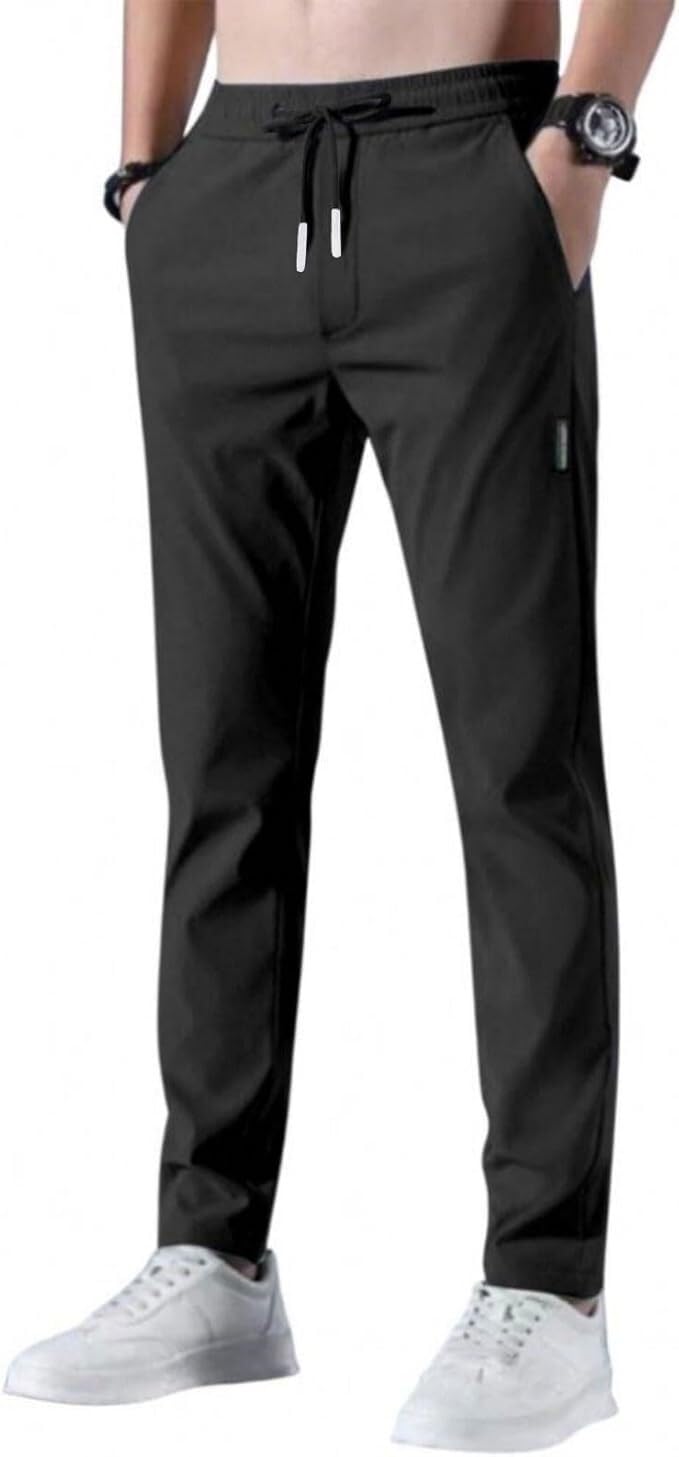 GOUJIAN Men's Jogging Bottoms Long Sports Lightweight Breathable Training Fitness Leisure Sweatpants Streetwear Trousers S-5XL sweatpants(Noir,5XL)