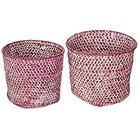 Compactor Hand-woven Basket ETNA 31 X 24 X 14 Cm Beige