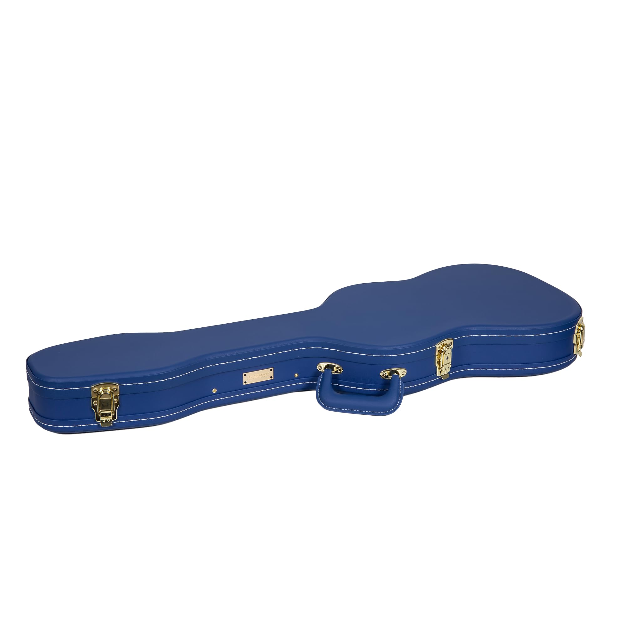 Crossrock Diseñador Serie Hardshell Madera, Sujetadores de Acero Inoxidable, Forro de Esponja, pies de Metal, Almacenamiento de Guitarra eléctrica