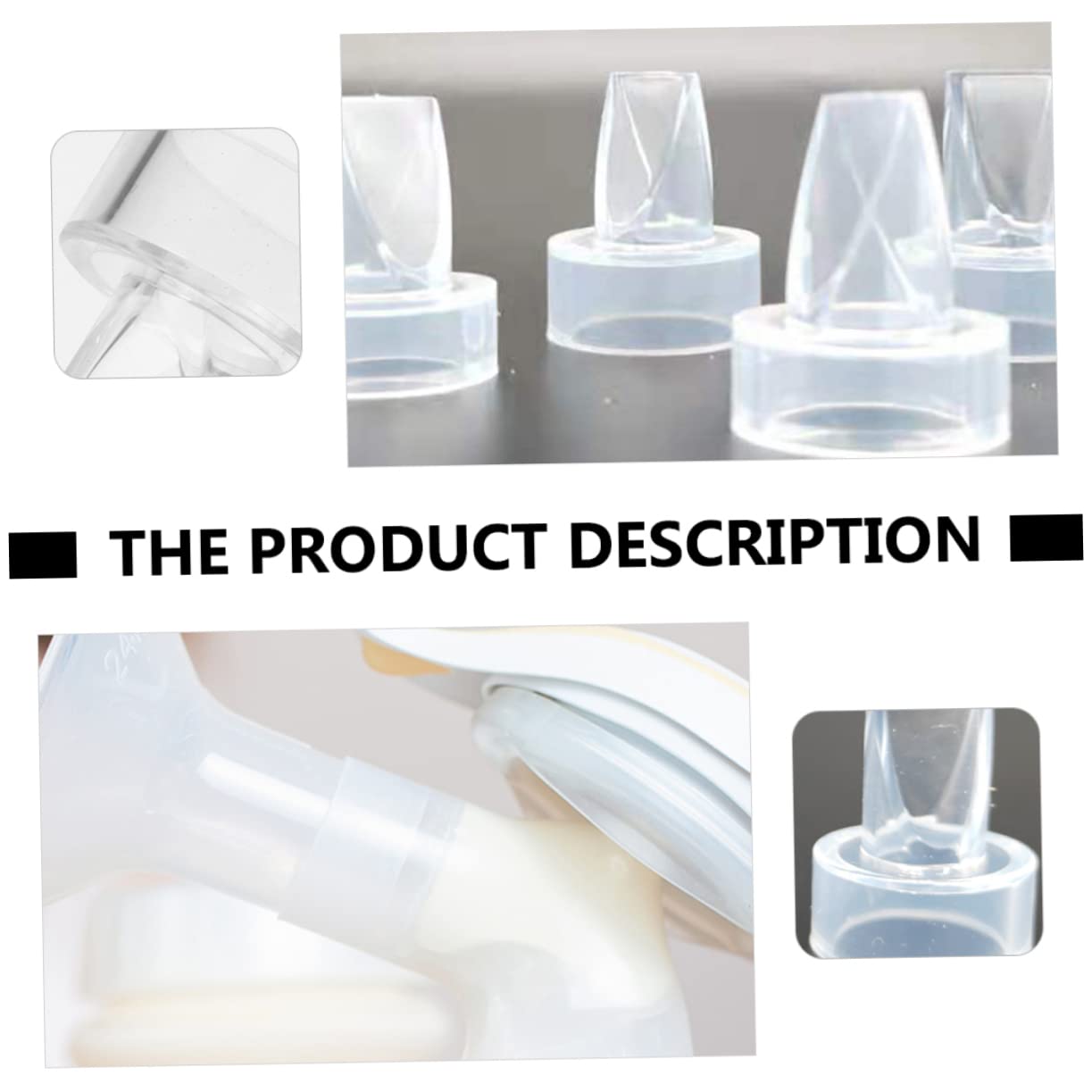 ibasenice 40 Pz Accessori Per Tiralatte Valvole Di Ricambio Per Tiralatte Valvola Della Pompa in Silicone Valvola a Becco D'anatra Del Bambino Sostituire Gel Di Silice Collettore