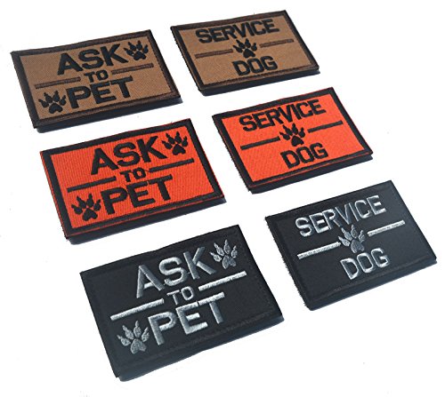 Patch de service pour chien pour éviter les distractions pendant les sorties