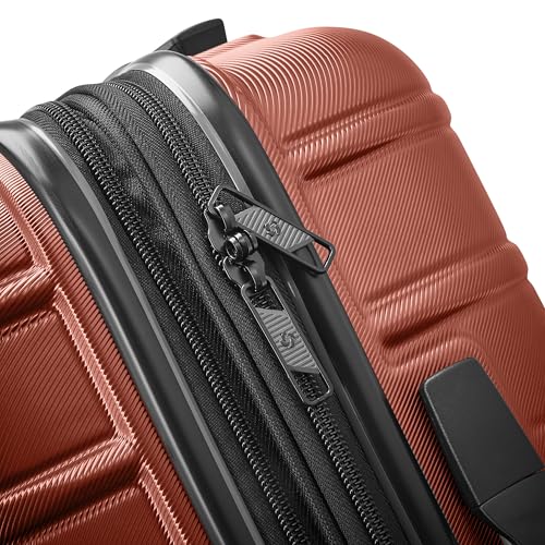 Image of Samsonite Omni 2 Hardside Expandable Luggage with Spinner Wheels, 2-Piece Set (19 /24), Brick Orange