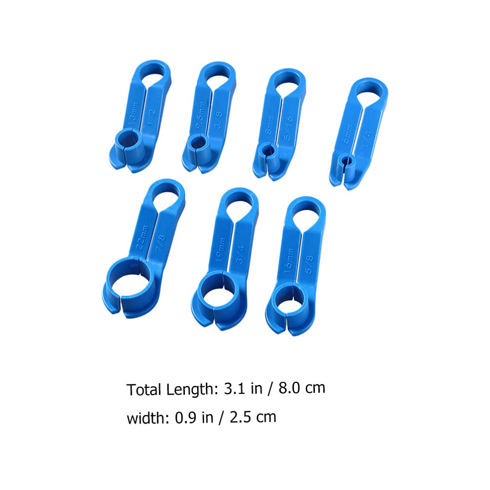FAVOMOTO 7pcs Line Disconnect Tool Automotive Remover for Quick Disconnect Fittings Heater and Cooling Lines Spring-loaded Design for Easy Use Tight Spaces