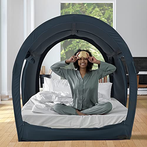 Bed Tent Dream Tents Bed Canopy Shelter Cabin Indoor Privacy Warm Breathable Pop Up Bunk Twin Size For Kids And Adult Patent Pending Pitchblack(Mattress Not Included) #TOP2