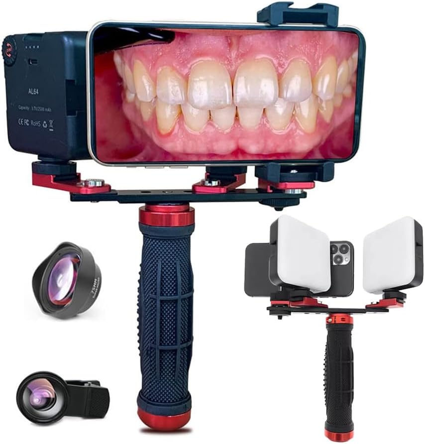 Dental Fill Light Flash Photography Kit Dental Photography Aid Oral Camera Fill Light for Dentistry,Mk 016+37mm+75mm