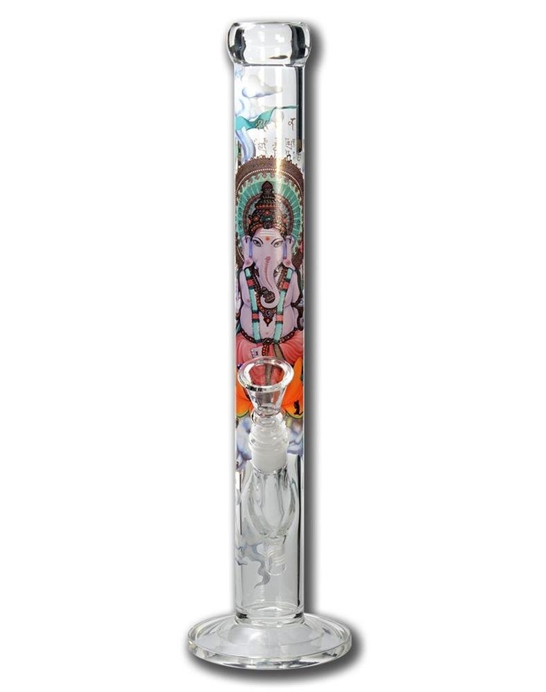 Amazon.co.jp: (ガラスボング45cm) ストレートガラスボング ガネーシャ 