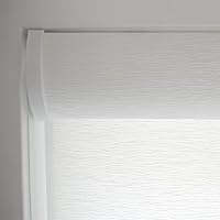 Vista 2 de Persiana enrollable de filtrado de luz inalámbrica para ventanas, 40.25 pulgadas de ancho x 72 pulgadas de largo, color blanco, más de 2,000 tamaños