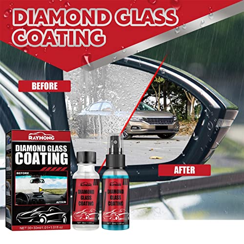Spray de Revestimento Cerâmico,Glass Coating Car Paint Care | Spray de tratamento de vidro cerâmico