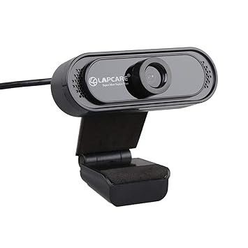 Lapcare Lapcam HD 720M P, Noise Isolated Microphone with Computer HD stremaing Web cam for Desktop & Laptop with mic with Wide Angle Lens & Large Sensor for Superior Low Light, Optical (Black) - image, photos