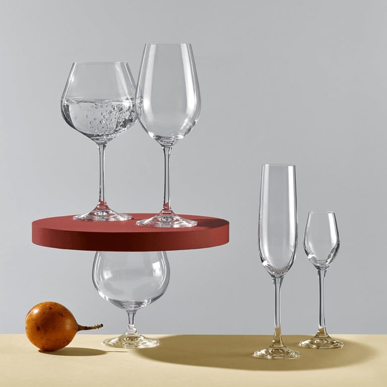 Amazon.com | Bohemia Crystal Flute Viola Champagne Glasses 190 ml