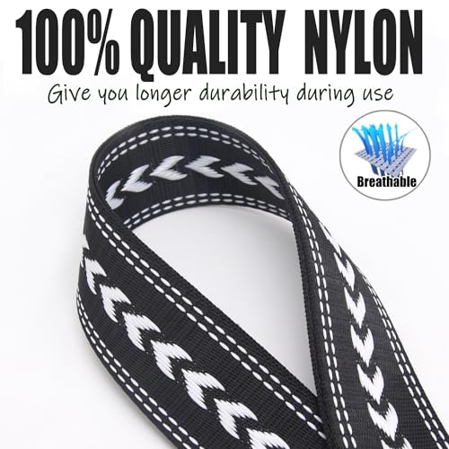 Image of Purse Shoulder Strap Replacement Adjustable Belt Crossbody Canvas Guitar Strap for Bag Handbags Wide 1.5 inch