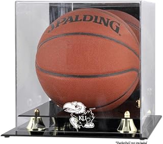 Kansas Jayhawks en Classic Basketball Logo Display Case with Mirror Back - College Basketball Free Standing Display Cases ''Case Only''