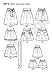 New Look Sewing Pattern Misses Skirts, Size A (6-8-10-12-14-16)