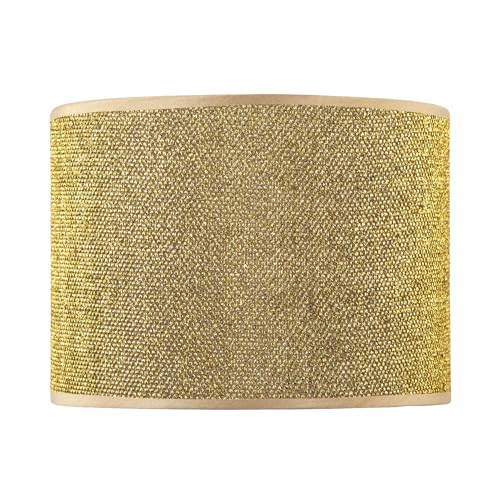 Modern and Designer Mini Diamond Gold Glitter Fabric Lamp Shade 25cm Diameter | for Table or Ceiling Pendant by Happy Homewares - Image 6