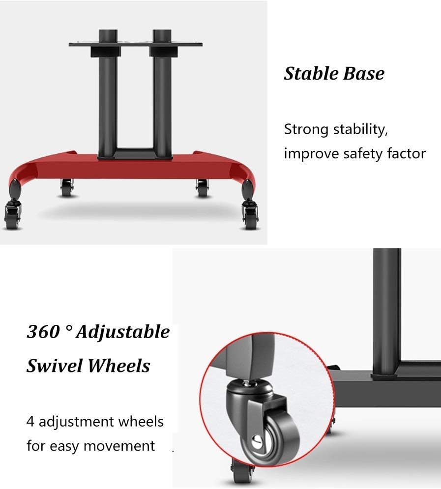 Soporte móvil para TV de pie con base resistente miniatura 6