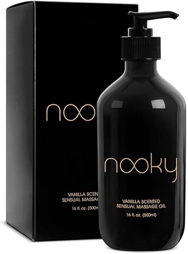 Aceite de masaje de vainilla con aceite de coco fraccionado.16 onzas