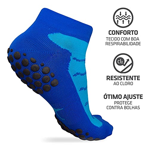Meia Hidroginástica - Azul - 40-43