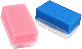 2Pcs Sensory Sponge Massage Brush for Tactile Response Training Odor Comfortable to Use for Daily Bathing and Relaxation Versatile for Home and Travel Random Color