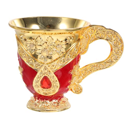 Gatuida Copa de Licor Metálica Vintage Retro Taza Multifunción para Hogar Diseño Ligero Aluminio para Fiestas y Regalos Elegantes