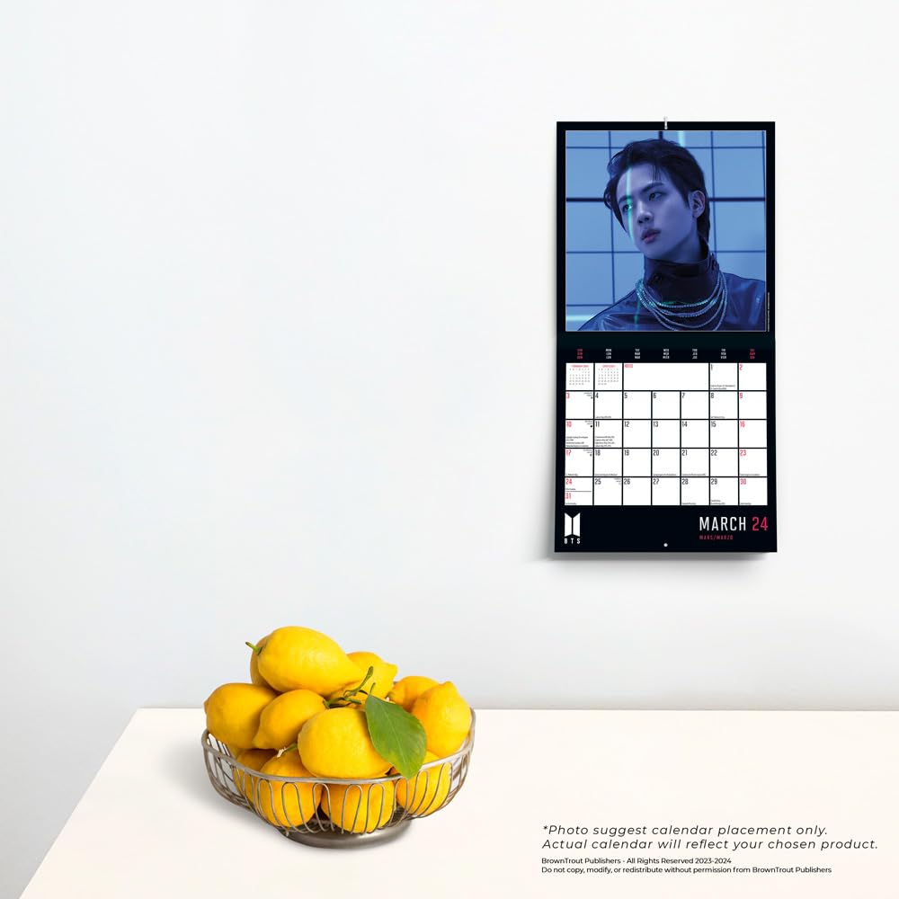 Amazon.co.jp: Bts 2024 7 x 14インチ マンスリー ミニ壁掛け