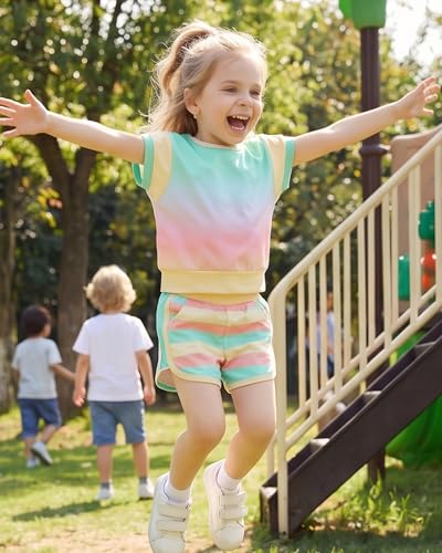 Image of Weebaby Baby Clothes Girl Toddler Summer Outfits Infant Casual Sleeveless Halter Ruffle Tank Cute Short Set Baby Clothing