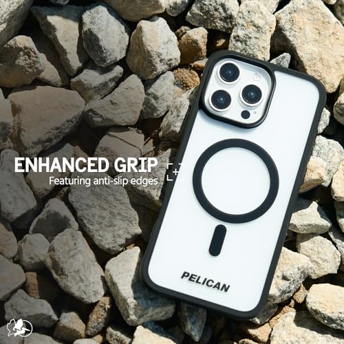 Image of Pelican Ranger iPhone 16 Pro Max Case - MagSafe Phone Case - Frosted Clear | Rugged Magnetic Phone Case w /12ft Military-Grade Drop Protection - Anti-Scratch, Heavy Duty Phone Cover for iPhone 16 Pro Max