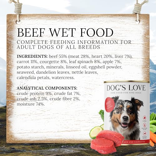 DOG'S LOVE Classic Rind, 6er-Pack (6 x 400g)