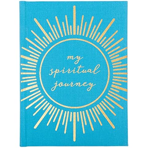 C.R. Gibson MJ120-24865 My Journey Spiritual Guided Journal, 6" W x 8.5" H, Blue Cover