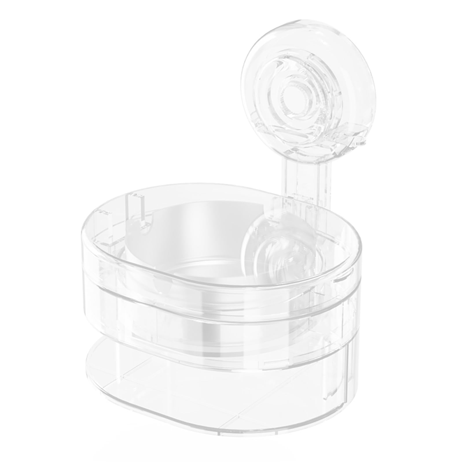 Nucelit Wall Mounted Suction Cup Ashtray for Bathroom Kitchen Use Ashtray Space Saving Suction Bathroom