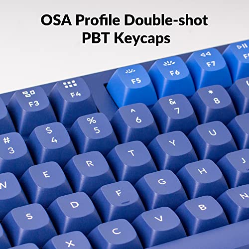 Image of Keychron Q3 RGB Tenkeyless Layout 87-Key QMK /VIA Programmable Macro Hot-swappable Wired Custom Mechanical Keyboard with Gateron G Pro Red Switch Double Gasket Compatible with Mac Windows Linux(Blue)