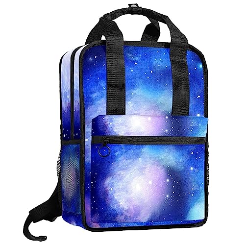 Sac à dos pour garçons bleu aquarelle réglable contre le mal de dos