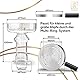 M. ROSENFELD Glaskopf Shisha Set – Shisha Kopf Set, Phunnel Kopf mit Smokebox HOOKARTIS mit einzigartigem Multi-Ring-Boden - passt für alle gängigen Köpfe, Designed in Germany