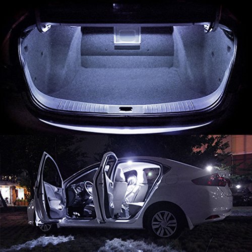 10 Piezas T10 W5W Luz LED para Auto Interior Blanco miniatura 3