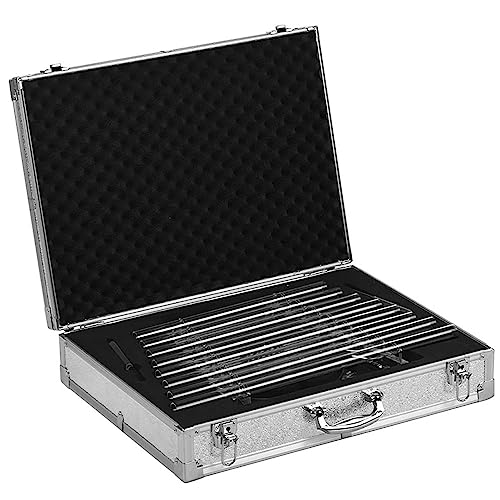 Crystal Harp Kit, Perfect Healing Musical Instrument?8 Notes C5 D5 E5 F5 G5 A5 B5 C6, For Sound Therapy Healing Meditation, With Aluminum Suitcase(440HZ)