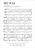 Sinatra Frank My Way Voice & Piano Book #2