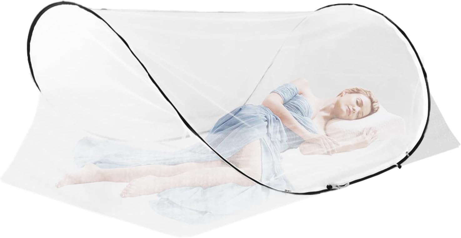 Mosquito Net Pop Up Bed 200 x 100 x 70 cm Single Bed Foldable Mosquito Net Travel Mosquito Net Portable Camping Tent Mosquito Tent for Bed Home Outdoor Campin Easy and Quick Installation