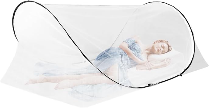 Mosquito Net Pop Up Bed 200 x 100 x 70 cm Single Bed Foldable Mosquito Net Travel Mosquito Net Portable Camping Tent Mosquito Tent for Bed Home Outdoor Campin Easy and Quick Installation