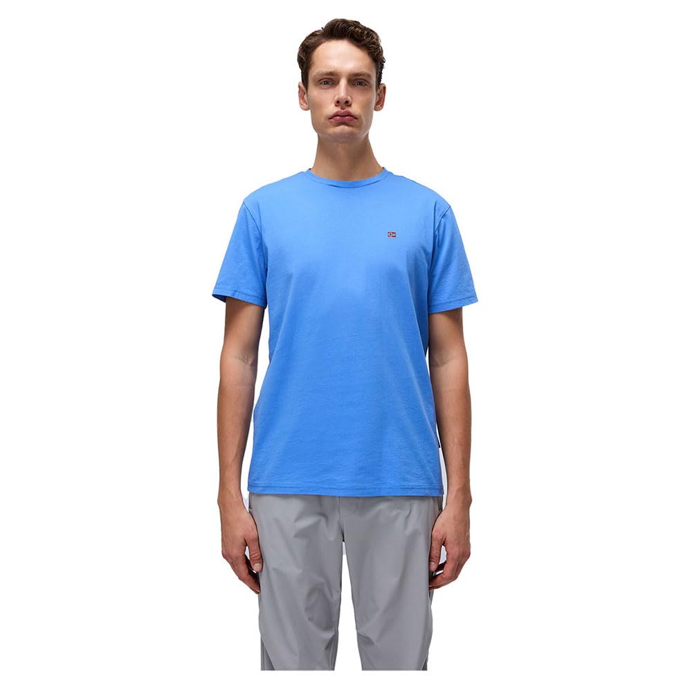 Napapijri Men's Blue Salis Summer Short Sleeve T-Shirt Xl