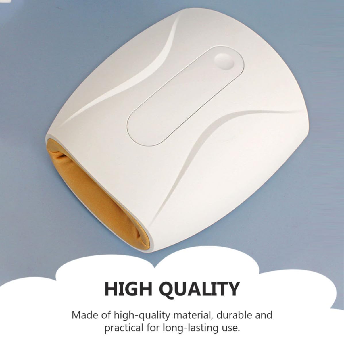 Elektrisches Handmassagegerät für Finger, Gelenke und Handgelenk | 1800mah Akku, Weißes Abs Gehäuse, 8w Leistung, Leichtes Gerät zur Muskelentspannung
