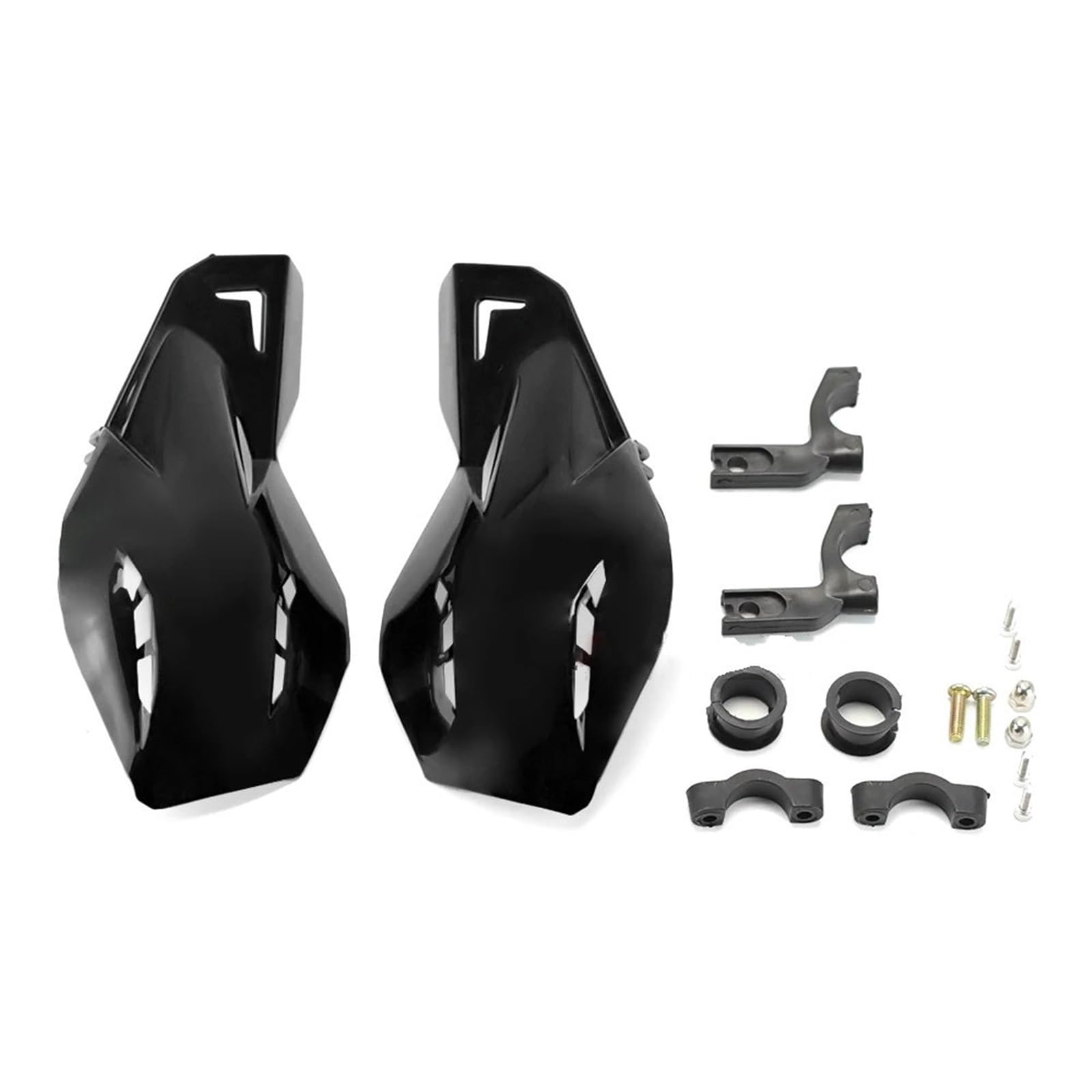 Motorcycle Handguards For Kawasaki KLX Models - Black/Green Hand Protectors