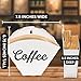 AuldHome Design Enamelware Coffee Filter Holder (White, Cone-Shaped), Wall-Mount Vintage Farmhouse Style White Filter Storage Container