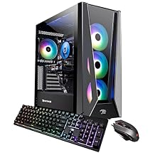 iBUYPOWER Pro Gaming PC Computer Desktop TraceMR 288a AMD Ryzen 5 5600 3.5 GHz, GeForce RTX 3060 12 GB, 16 GB DDR4 RAM, 500 GB NVMe SSD, WiFi Ready, Windows 11 Home